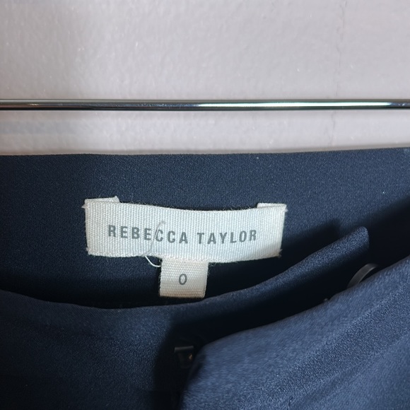 Rebecca Taylor Women's Ava Techy Pants in Navy size 0- stretchy pants - Picture 9 of 16